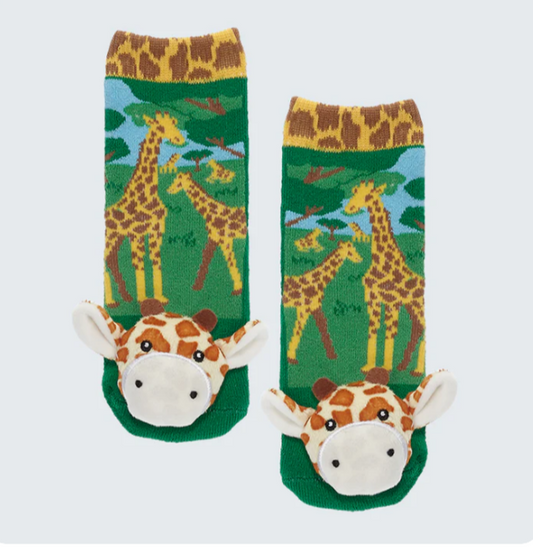 Giraffe Messy Moose Socks