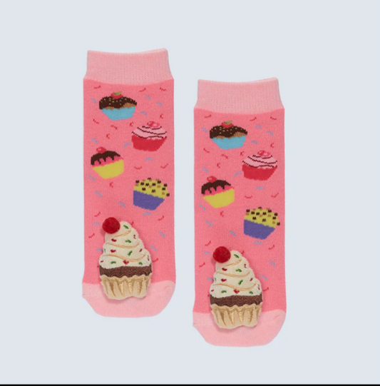 Cupcake Messy Moose Socks