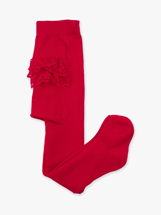 Red RuffleButts Tights