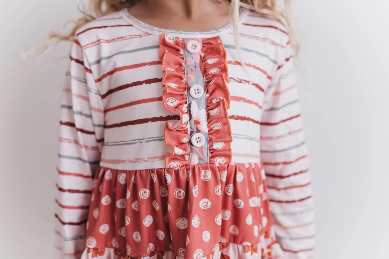 Rust Ruffle Legging Set