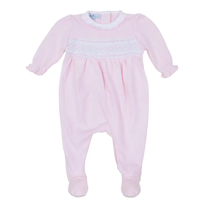 Simply Sweet Smocked Sleeper Pink