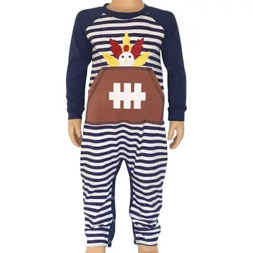 Turkey Football Romper