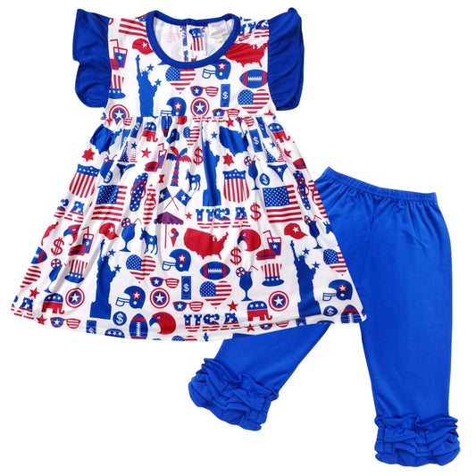 4th of July 2PC Ruffles
