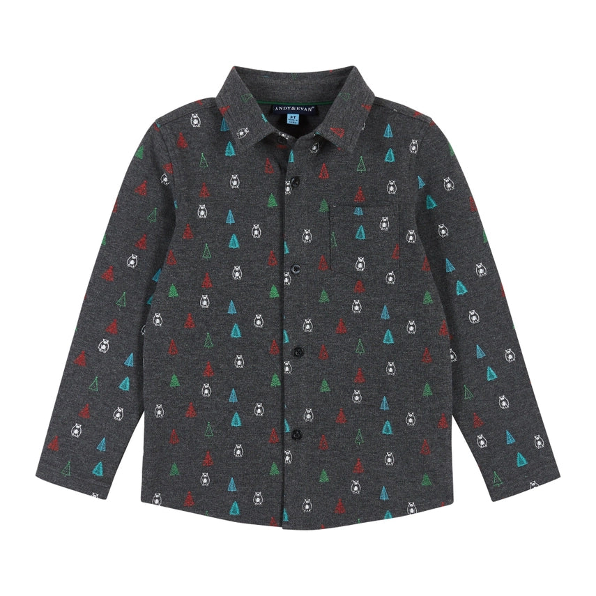 Holiday Knit Buttondown Set